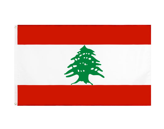 Lebanon Flag 90X150cm Polyester Lebanese Green Cedar Tree علم لبنان Heavy Outdoor Flag