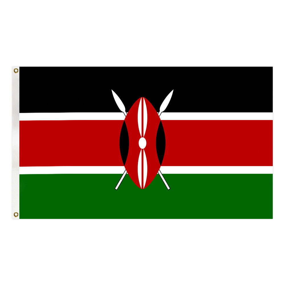 Kenyan Flag Kenya 90×60cm LARGE BRAND NEW Heavy Duty AUS POST BOTH SIDES