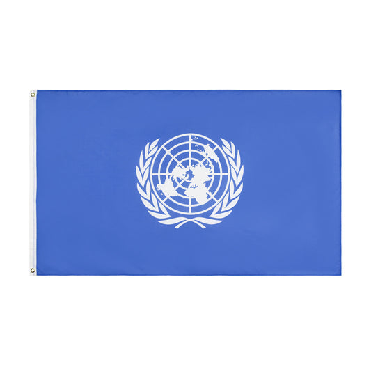 United Nations Flag 2x3ft Polyester Banner UN World Politics Nation Man Cave USA