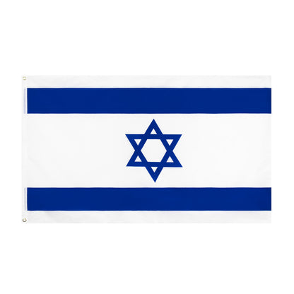 3x5FT Israel Flag 150D Quality Polyester Jewish Star Of David Flag Premium