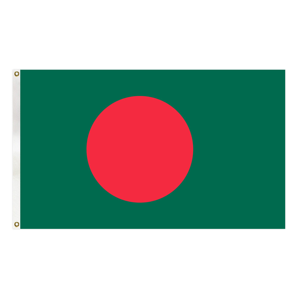 Bangladesh Flag 5ft x 3ft Bangladeshi National Outdoor Flag Asia - 2 Metal Eyelets