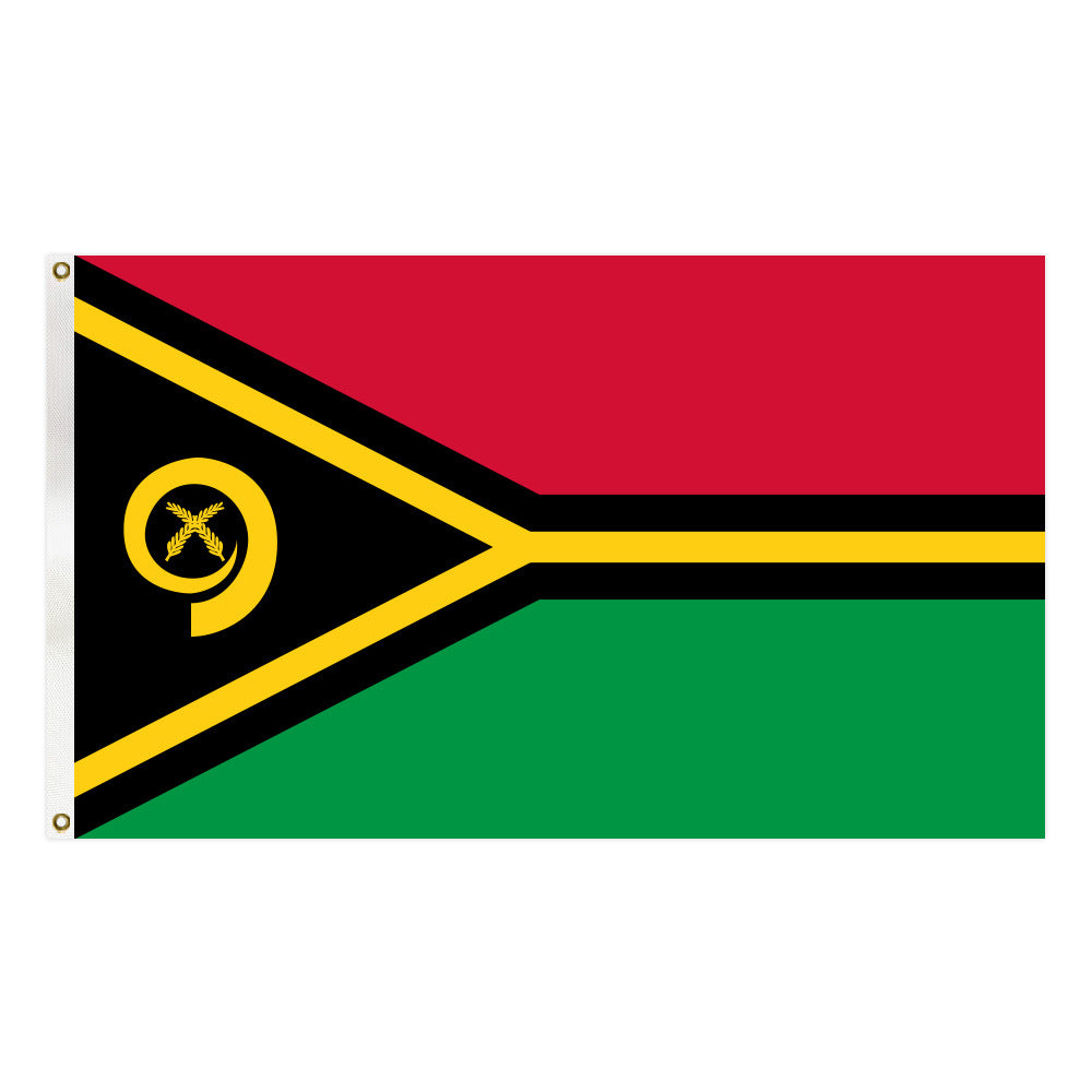 Vanuatu Flag 90X150cm Blong Vanuatu Heavier Duty Knitted Polyester Fade Resistant Flag