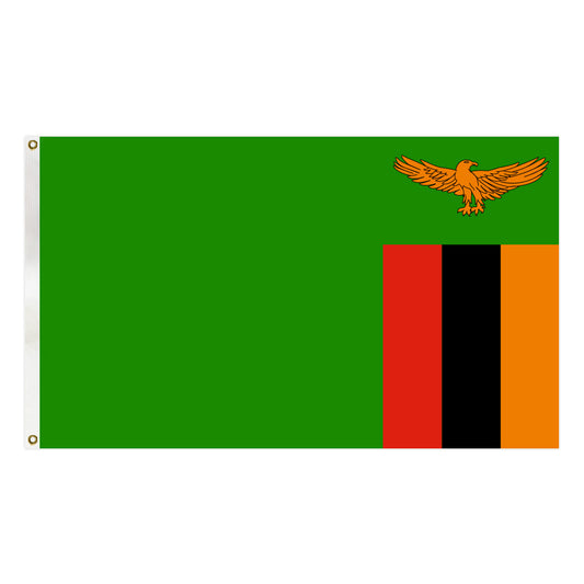 Zambia Flag 900MM×1500MM LARGE BRAND NEW Heavy Duty AUS POST GOOD QUALITY